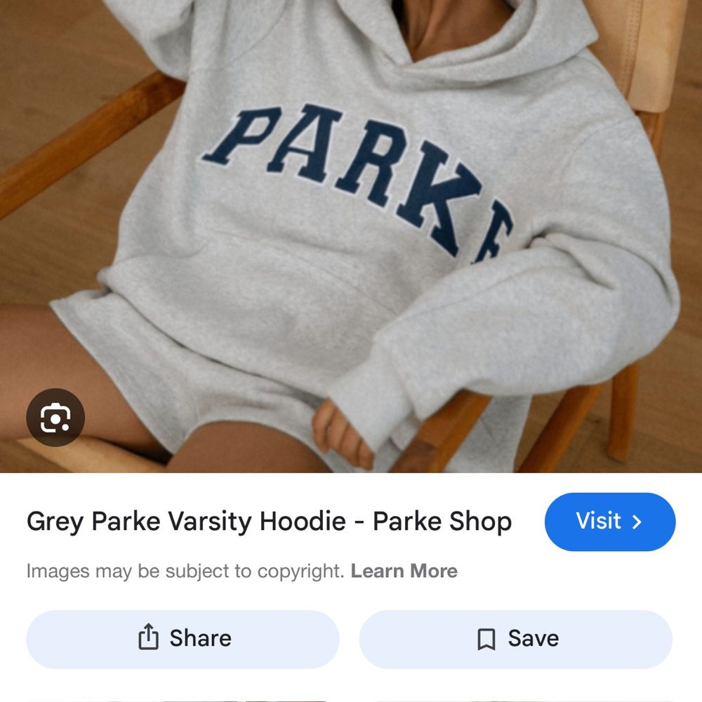 Grey Parke Varsity Hoodie